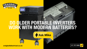 Do older portable inverters work with modern batteries like lithium or lead-acid systems